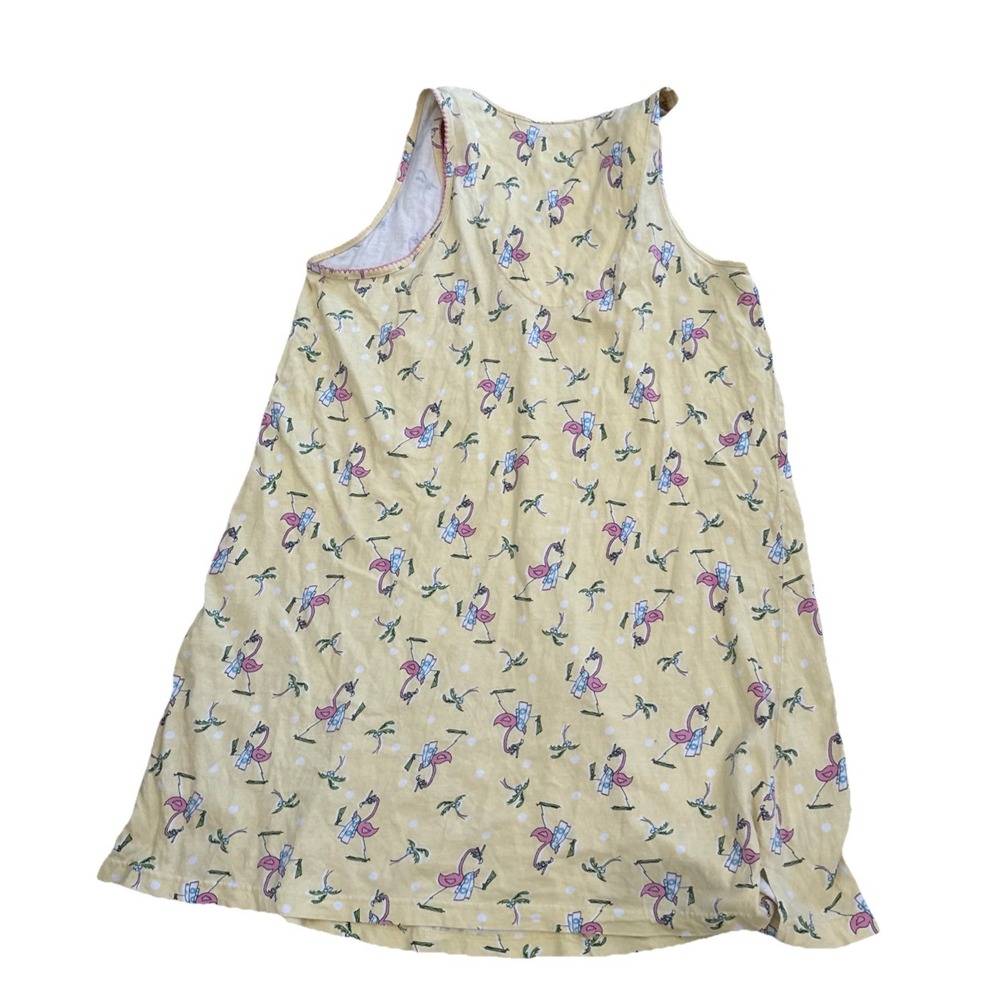 Vtg Ashley Taylor Sleepwear Nightgown Cotton Flamingo Palm Tree Sz Large - Picture 2 of 7